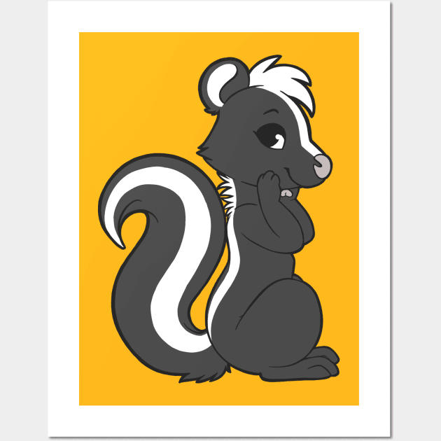 Skunk Wall Art by stuffbydelle